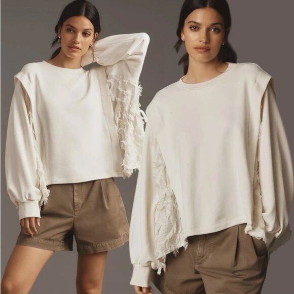Brand New By Anthropologie Twofer Sweatshirt - Picture 1 of 10